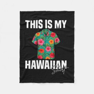 Couverture Polaire C'est une chemise hawaïenne fleurs d'hibiscus hawa