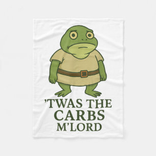 Couverture Polaire C'Était Le Mlord Carbs Funny Frog Meme Médiéval
