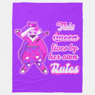 Couverture Polaire Cette reine ne suit jamais les règles violettes