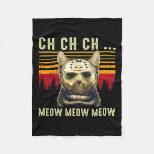 Couverture Polaire Ch Ch Ch Ch Meow Meow Effrayant Costume Vendredi H