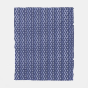 Couverture Polaire Chaînes Sea Horse Indigo Fleece Blanket