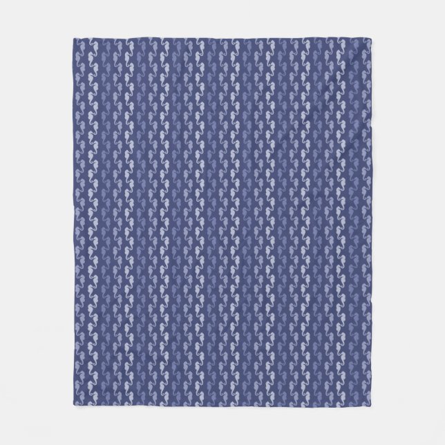 Couverture Polaire Chaînes Sea Horse Indigo Fleece Blanket (Devant)