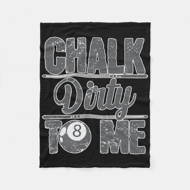 Couverture Polaire Chalk Dirty Me Billiards 8 (Devant)