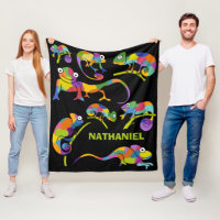Chameleons Carton mignon Couleurs vives Personnali