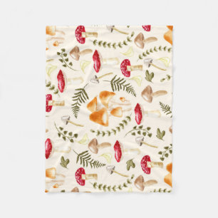 Couverture Polaire Champagne   Esthétique Cottagecore   Aquarelle