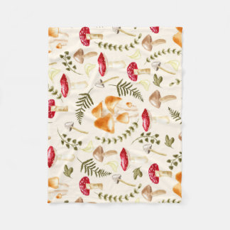 Couverture Polaire Champagne | Esthétique Cottagecore | Aquarelle