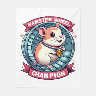 Couverture Polaire Champion de roue de hamster