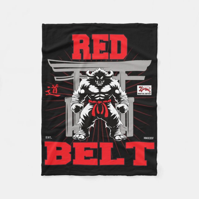 Couverture Polaire Championnat Red Belt En Vue ! (Devant)