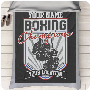 Couverture Polaire Champions de boxe personnalisés Boxer Fitness Gym