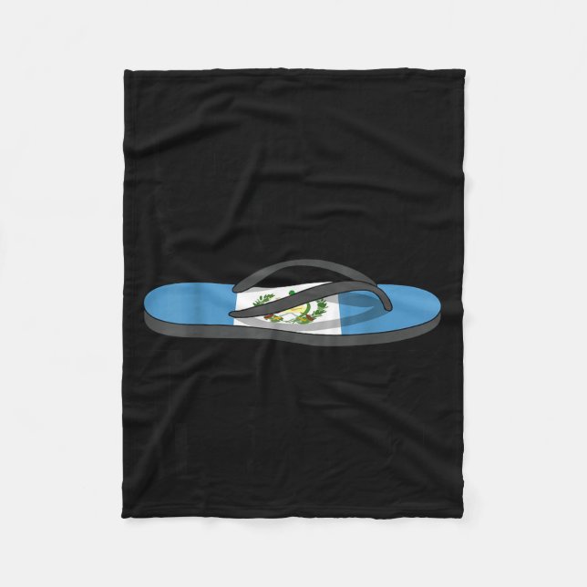 Couverture Polaire Chancla Survivor Guatemala Funny Guatemalan Flag  (Devant)