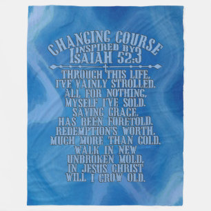 Couverture Polaire Changer de cours Watercoln bleu ciel polaire couve