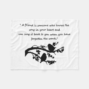 Couverture Polaire Chanson d'ami dans mon coeur Oiseaux