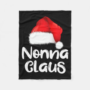 Couverture Polaire Chapeau de Père Noël de Noël Nonna Claus pour fami