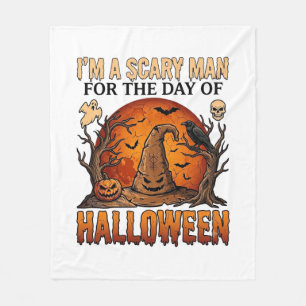 Couverture Polaire Chapeau de sorcière d'Halloween homme effrayant Lu