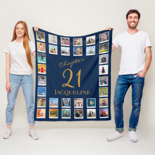 Couverture Polaire Chapitre 21 Blue Gold 21e anniversaire Photo Fleec