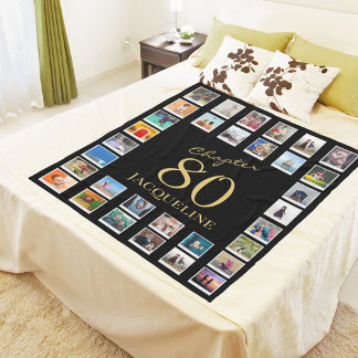 Couverture Polaire Chapitre 80 Black Gold 80th Birthday Photo