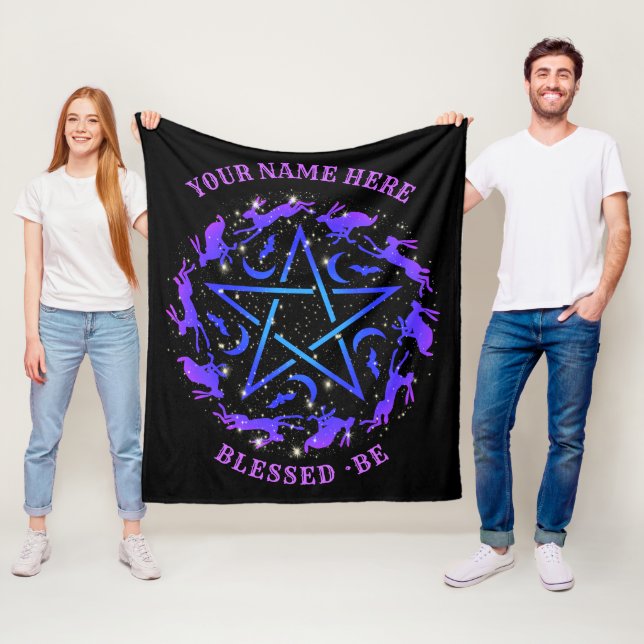 Couverture Polaire Chariot de cuisine personnalisée Pentagram gothiqu (En situation)