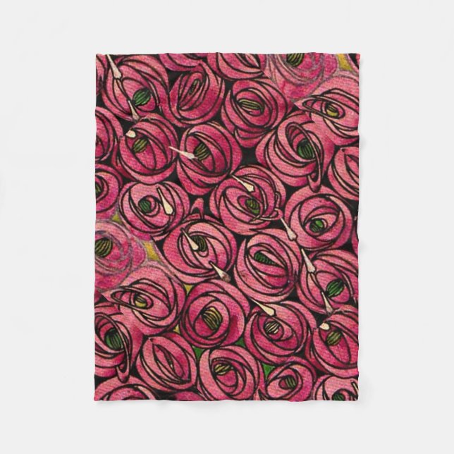 Couverture Polaire Charles Mackintosh, Rose (Devant)