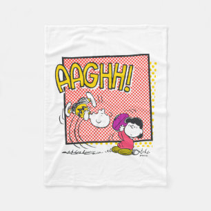 Couverture Polaire Charlie Brown et Lucy Football Comic Graphic