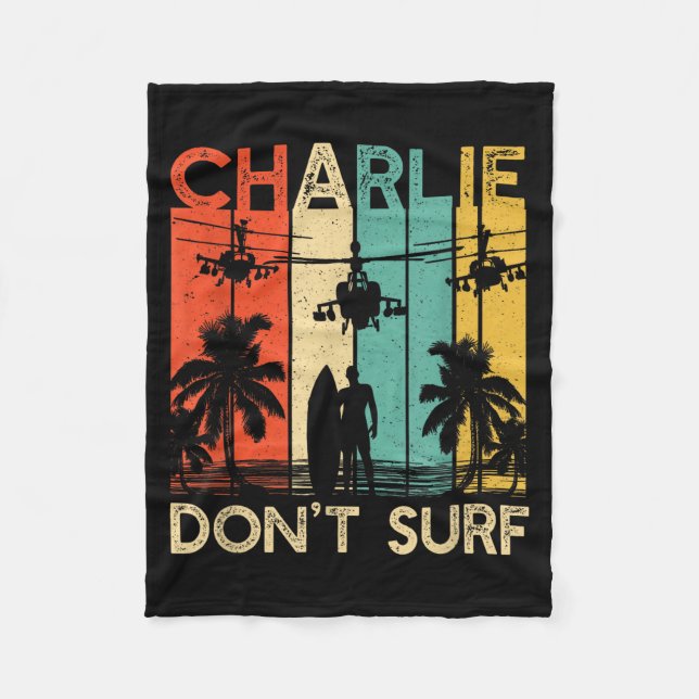 Couverture Polaire Charlie Don't Surf Shirt Military Vietnam War Acal (Devant)