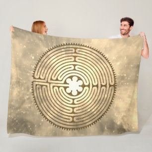 Couverture Polaire Chartres Labyrinthe - Symbole spirituel Antique 1