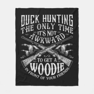 Couverture Polaire Chasse au canard Hommes Femmes Chasseur amusant Am