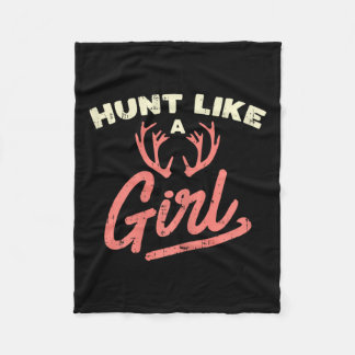Couverture Polaire Chasse Comme Une Fille Antler Chasse Femmes Chasse