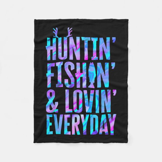 Couverture Polaire Chasse Pêche Et Lovin Quotidien Chasse Pêche (Devant)
