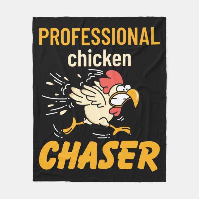 Couverture Polaire Chasseur professionnel de poulet (Devant)