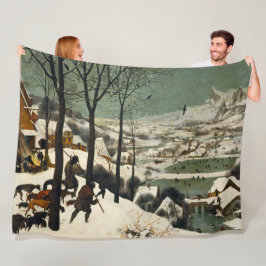 Couverture Polaire Chasseurs dans la neige (par Pieter Bruegel l'Anci