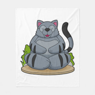 Couverture Polaire Chat à Yoga Fitness