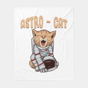 Couverture Polaire Chat Astro