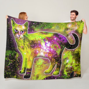Couverture Polaire Chat cosmique Sigma