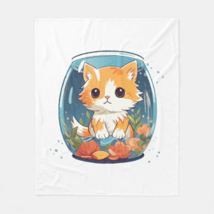 Couverture Polaire Chat Coupable