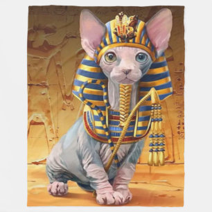 COUVERTURE POLAIRE CHAT ÉGYPTIEN SANS CHEVEUX