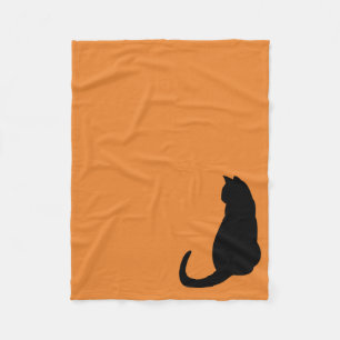 Couverture Polaire Chat noir