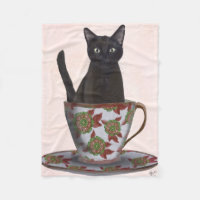 Chat noir en Teacup