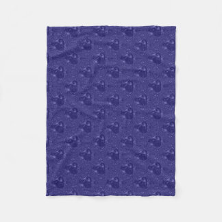 Couverture Polaire Chat noir mystique en violet cool