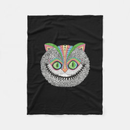Couverture Polaire Chat psychédélique de Cheshire