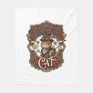 Couverture Polaire Chat Steampunk Steampunk Chat Vintage