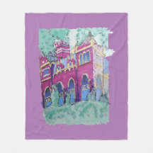 Château violet coloré à Budapest