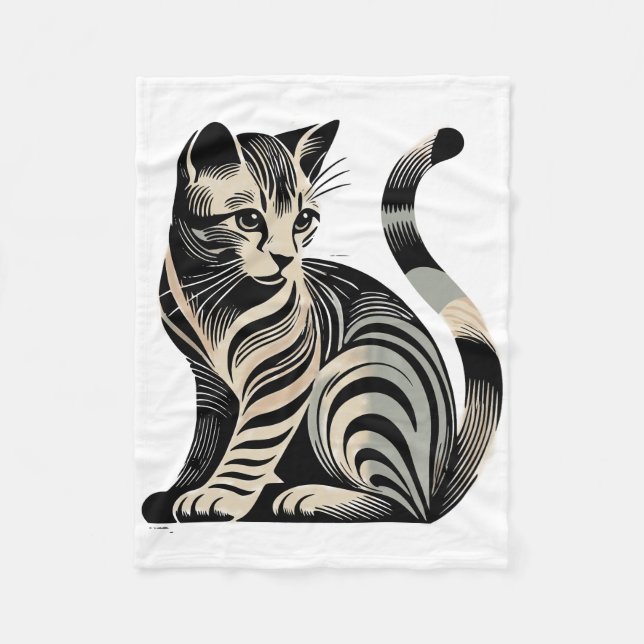 Couverture Polaire Chaton (Devant)