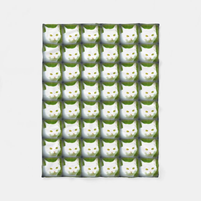 Couverture Polaire chats blancs Thunder_Cove (Devant)