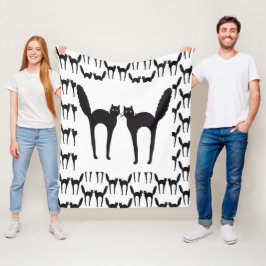 Couverture Polaire Chats noirs Spooked