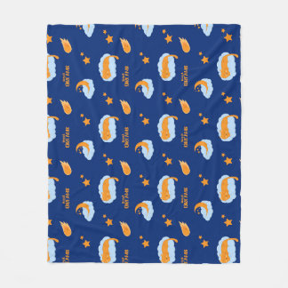 Couverture Polaire Chatte endormi sur un nuage, rêves doux