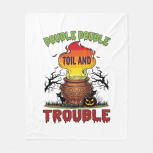 Couverture Polaire Chaudière Double Travail Problème Halloween Chat N