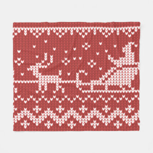 Couverture Polaire Chaudron moche Le Père Noël traîne et rennes