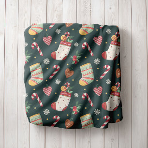 Couverture Polaire Chaussettes de Noël Personnalisées Plaid en Mollet