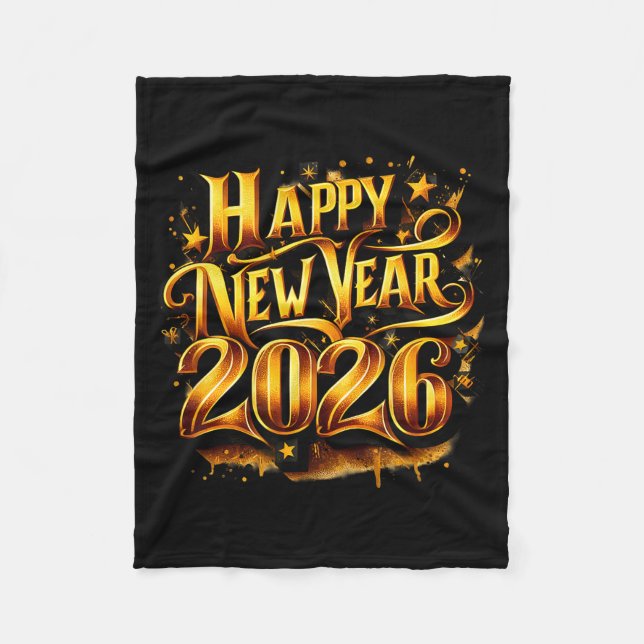 Couverture Polaire Cheers To 2026 Happy New Year Party  (Devant)