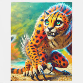 Couverture Polaire Cheetah Art